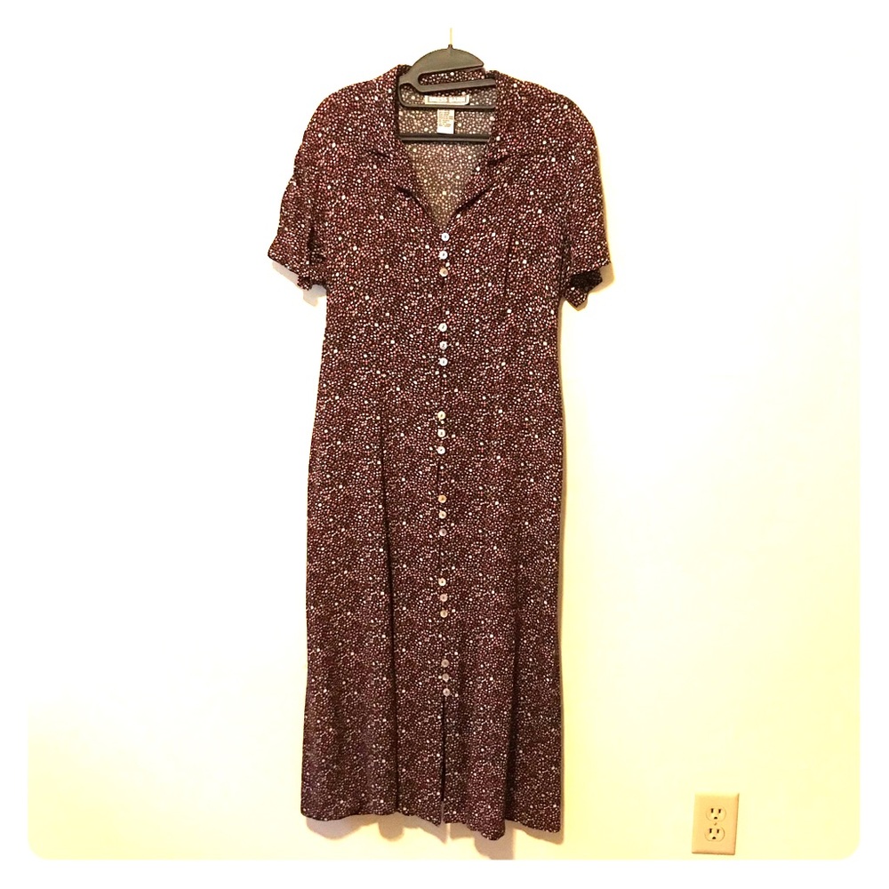 80s does 40s Floral Dress